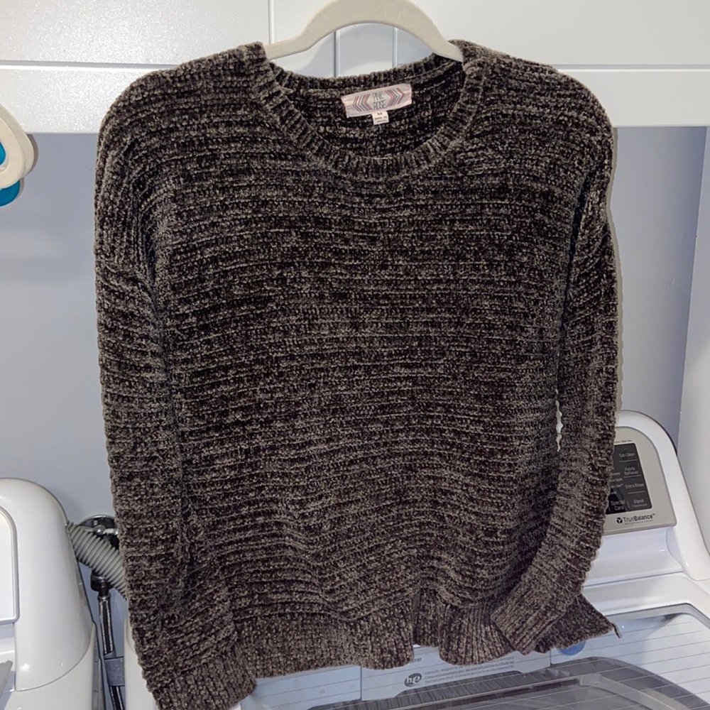 Olive Chenille Sweater